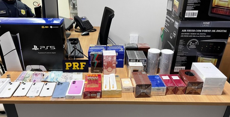 Carga com iPhones e tirzepatida é interceptada pela PRF no Piauí