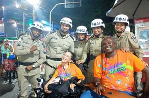Carnaval de Salvador estreia patrulhas exclusivas para foliões com deficiência (Foto: Ascom PM/BA)