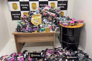 Denarc apreende carga de cigarros eletrônicos em operação pré-Carnaval (Foto: Reprodução/SSP-PI)