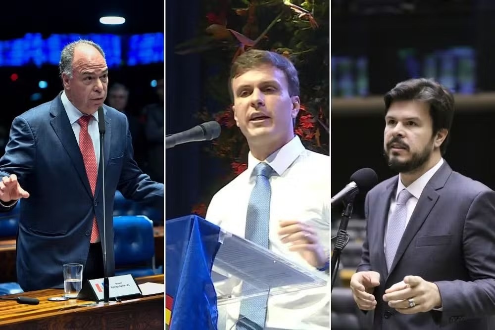Ex-senador Fernando Bezerrra Coelho, Miguel Coelho e Fernando Filho