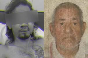 Ivan Novack, de 27 anos, e a vítima, José Pereira, de 82 anos (Foto: Reprodução)