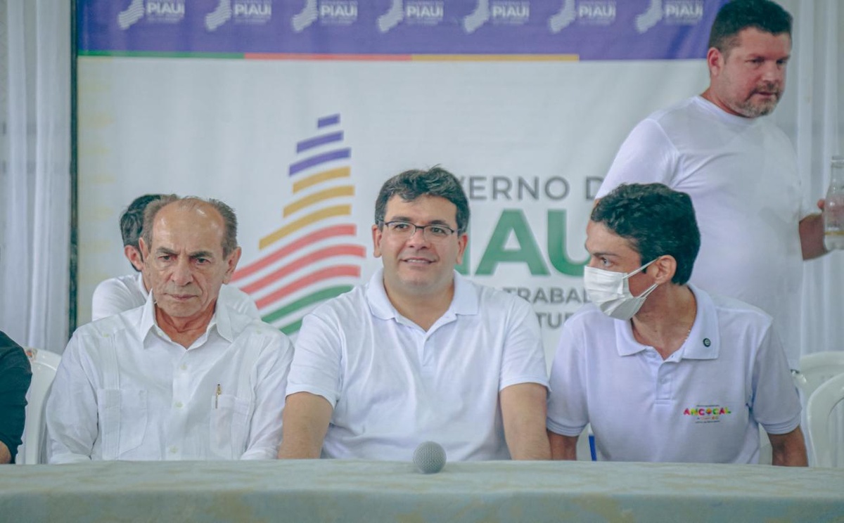 Marcelo Castro, Rafael Fonteles e o prefeito de Angical do Piauí