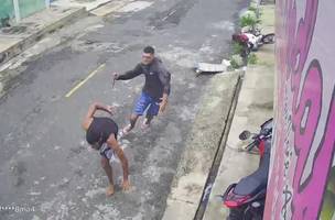 Momento do crime foi registrado por câmeras de segurança (Foto: Reprodução)