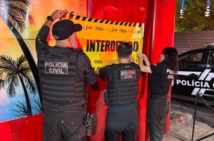 Operação interdita comércio na zona Sul de Teresina (Foto: Divulgação/SSP)