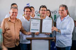 Rafael Fonteles autoriza R$ 7,6 milhões para pavimentação em Demerval Lobão (Foto: Gabriel Paulino)