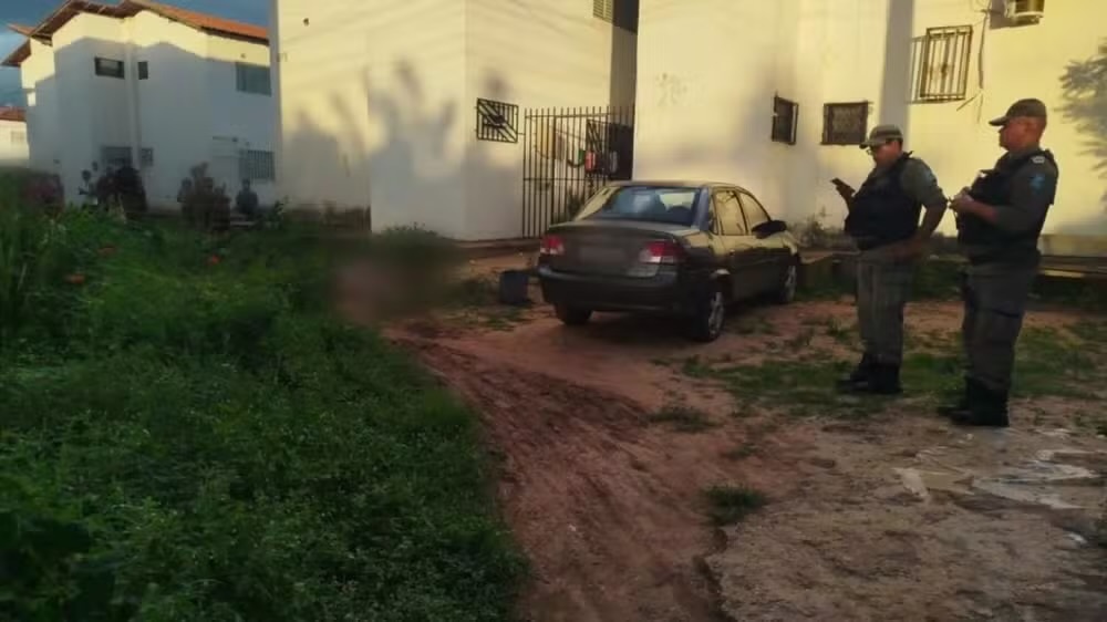 Residência onde a vítima foi alvejado