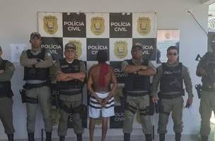 Suspeito preso (Foto: Divulgação)