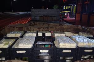Carga de queijo coalho sem refrigeração foi interceptada pela PRF na BR-316, em Picos. (Foto: Divulgação/PRF)