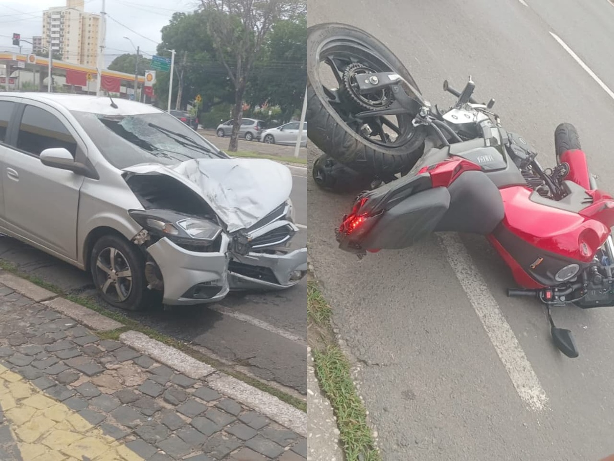 Estado dos veículos após a colisão