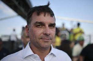 Flávio Bolsonaro (PL) é pré-candidato à presidência do Brasil nas eleições de 2026 (Foto: Mateus Bonomi/Anadolu via Getty Images)
