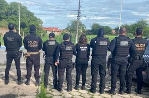Forças de segurança cumprem mandados da Operação Efeito Dominó em cidades do norte do Piauí. (Foto: Divulgação/Gov.br)
