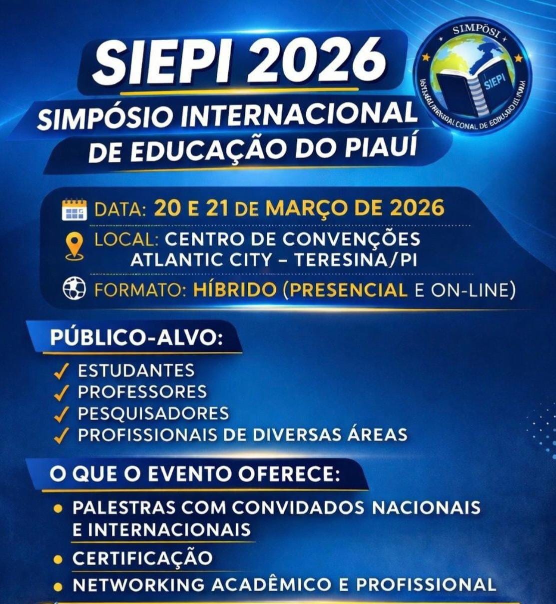 IV SIEPI leva Teresina ao debate global sobre educação