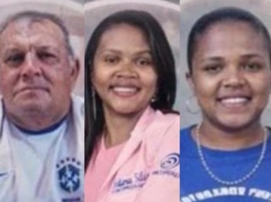 José Carvalho e as irmãs Maria de Fátima e Maria das Dores