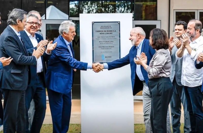 Lula participou da inauguração de farmacêutica de Vorcaro