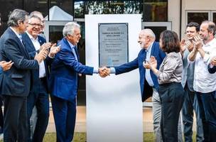 Lula participou da inauguração de farmacêutica de Vorcaro (Foto: Assessoria/PR)