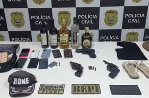 Material recuperado após apreensão do grupo de infratores (Foto: Divulgação / Polícia Civil)
