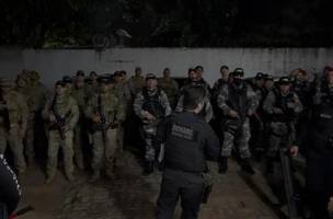 Operação integrada das forças de segurança (Foto: Ascom/SSP)