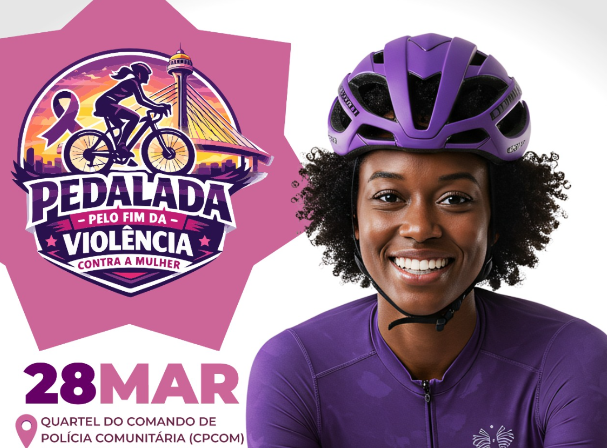 Pedalada em Teresina busca mobilizar população contra a violência de gênero.