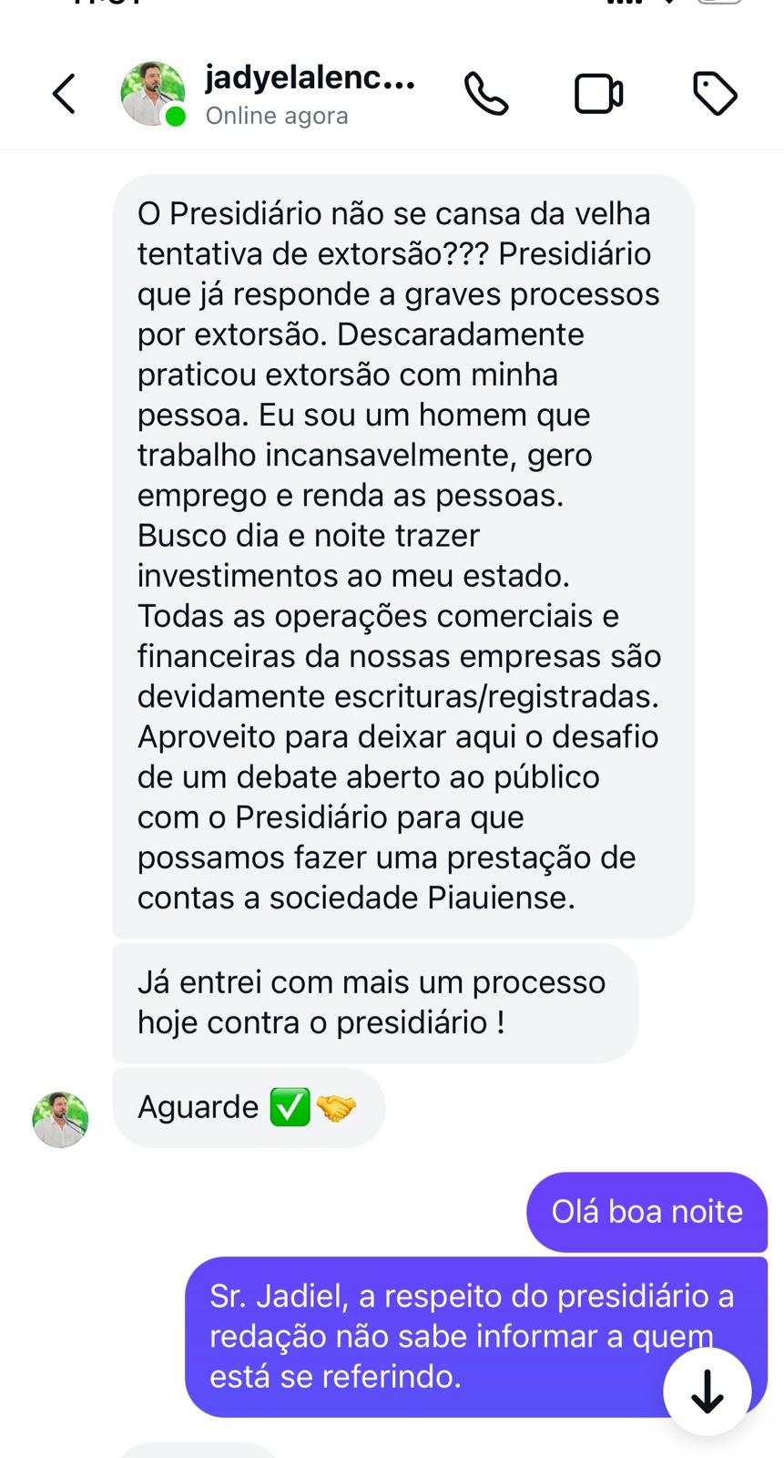 Mensagem de 2025