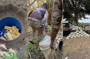 Novo tonel com maconha é encontrado em sítio no MA; apreensões passam de 700 kg (Foto: Divulgação/SSP-PI)