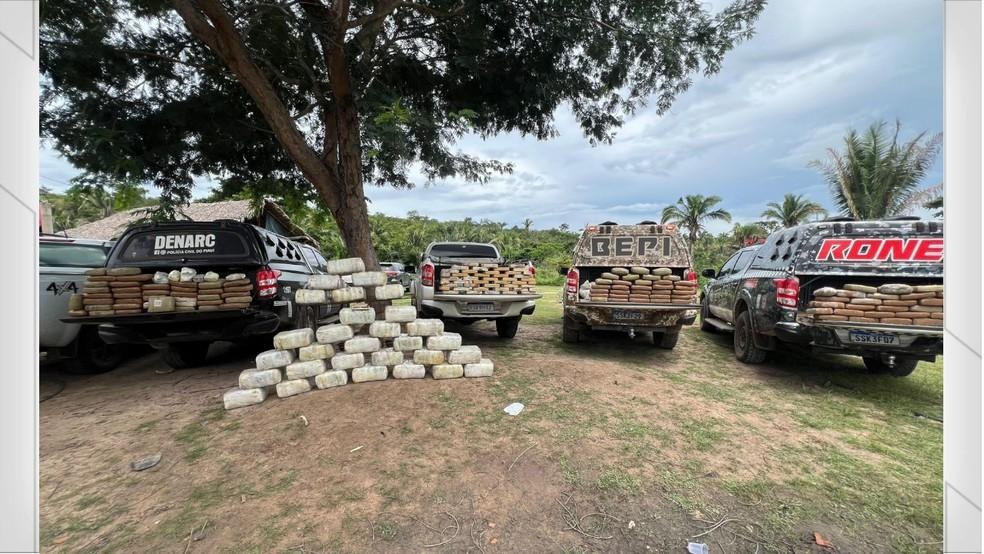 Polícia apreende 400kg de drogas no MA que suportamente seriam vendidos em Teresina
