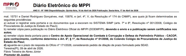 Portaria do Ministério Público aponta indícios de sobrepreço e cobra do Estado comprovação da instalação de bandeiras e mastros.