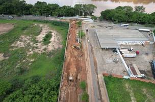 Trecho interditado para a realização de obras na Avenida Maranhão (Foto: Saad Sul)