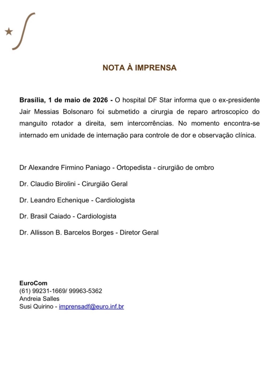 Boletim médico