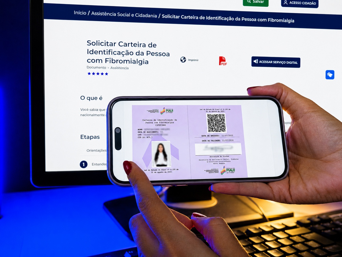 Carteira digital facilita acesso de pacientes com fibromialgia a direitos no Piauí.