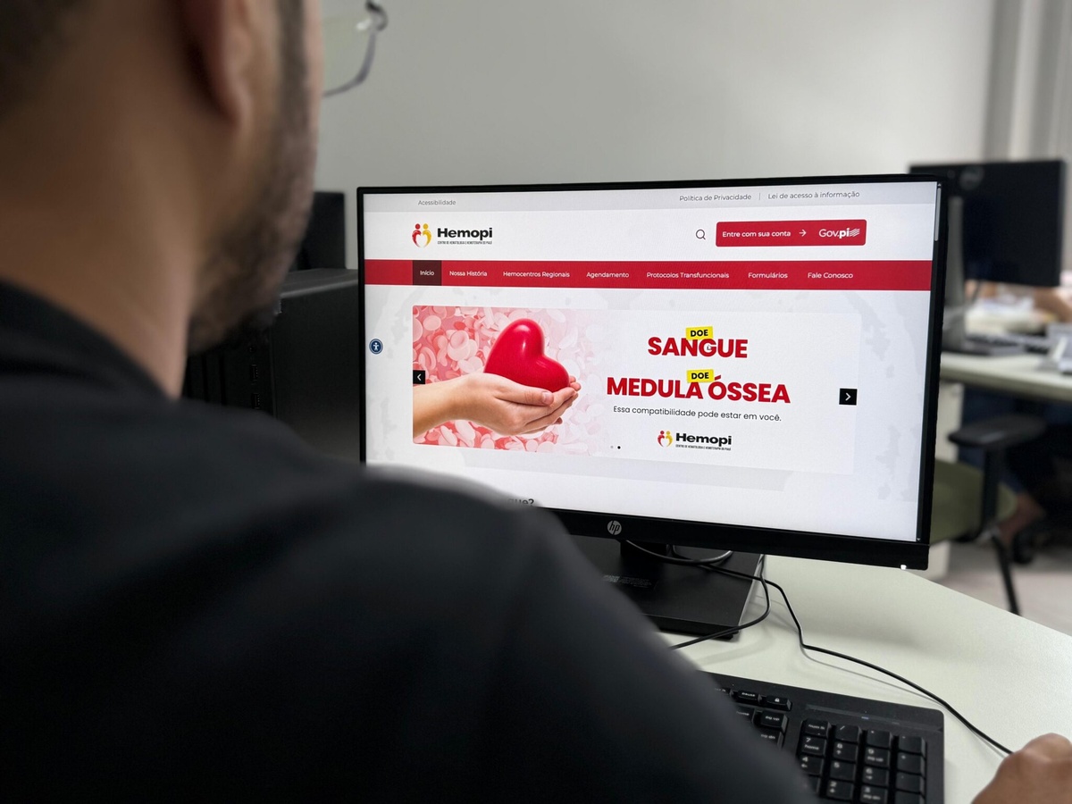Plataforma digital amplia cadastro e agendamento de doadores de sangue no Piauí.