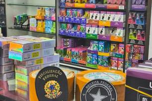 Operação conjunta retirou do mercado milhares de cigarros eletrônicos e produtos contrabandeados. (Foto: Anvisa)