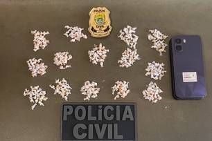Material apreendido durante a operação