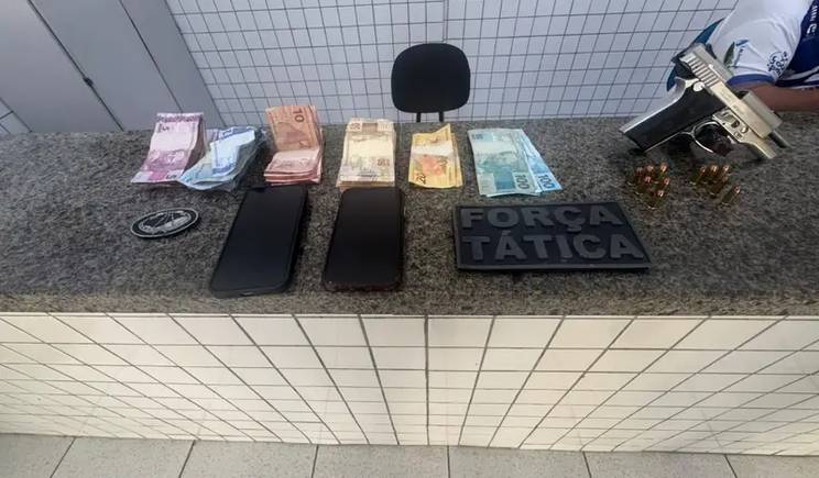 Suspeito de liderar facção é preso com arma, caminhonete e dinheiro em Parnaíba