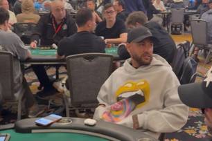 Neymar em torneio de poker nos EUA
