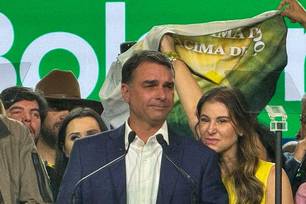 São Paulo - 25/07/2026 - Convenção do PL oficializou Flávio Bolsonaro como candidato à Presidência em evento no Pacaembu. Foto:  Maura Martins/TV Brasil.