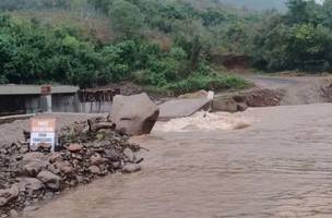 Temporais mantêm rios em elevação e ampliam áreas afetadas no Rio Grande do Sul. (Foto: Reprodução SCC10)