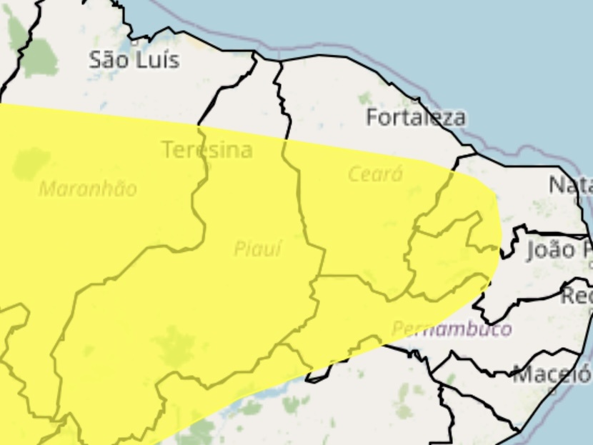 Alerta de baixa umidade em mais de 150 cidades do Piauí