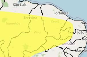 Alerta de baixa umidade em mais de 150 cidades do Piauí (Foto: Inmet)