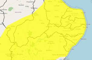 Alerta do Inmet prevê rajadas de vento de até 60 km/h em áreas do Piauí e de outros estados. (Foto: Inmet)