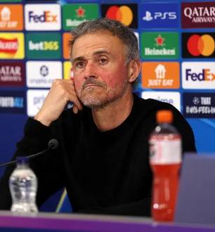 Luis Enrique: técnico quer mais um título com o PSG ((Foto de Michael Regan - UEFA/UEFA via Getty Images) )