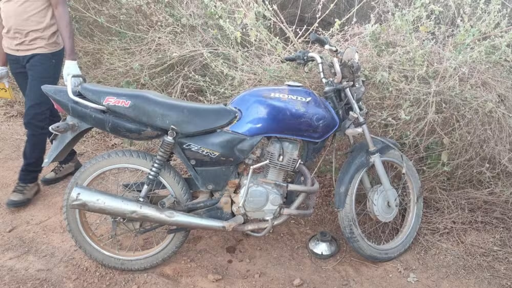 Motocicleta da vítima
