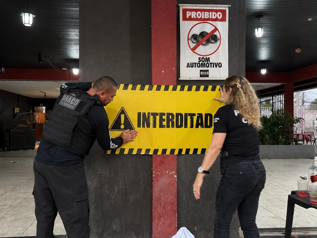 Panzilão Eventos é interditado durante operação