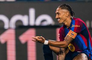 Raphinha anotou um dos gols da vitória do Barcelona (Foto: Divulgação / Barcelona)