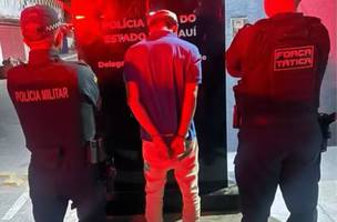 Suspeito foi preso em flagrante (Foto: Divulgação/PMPI)