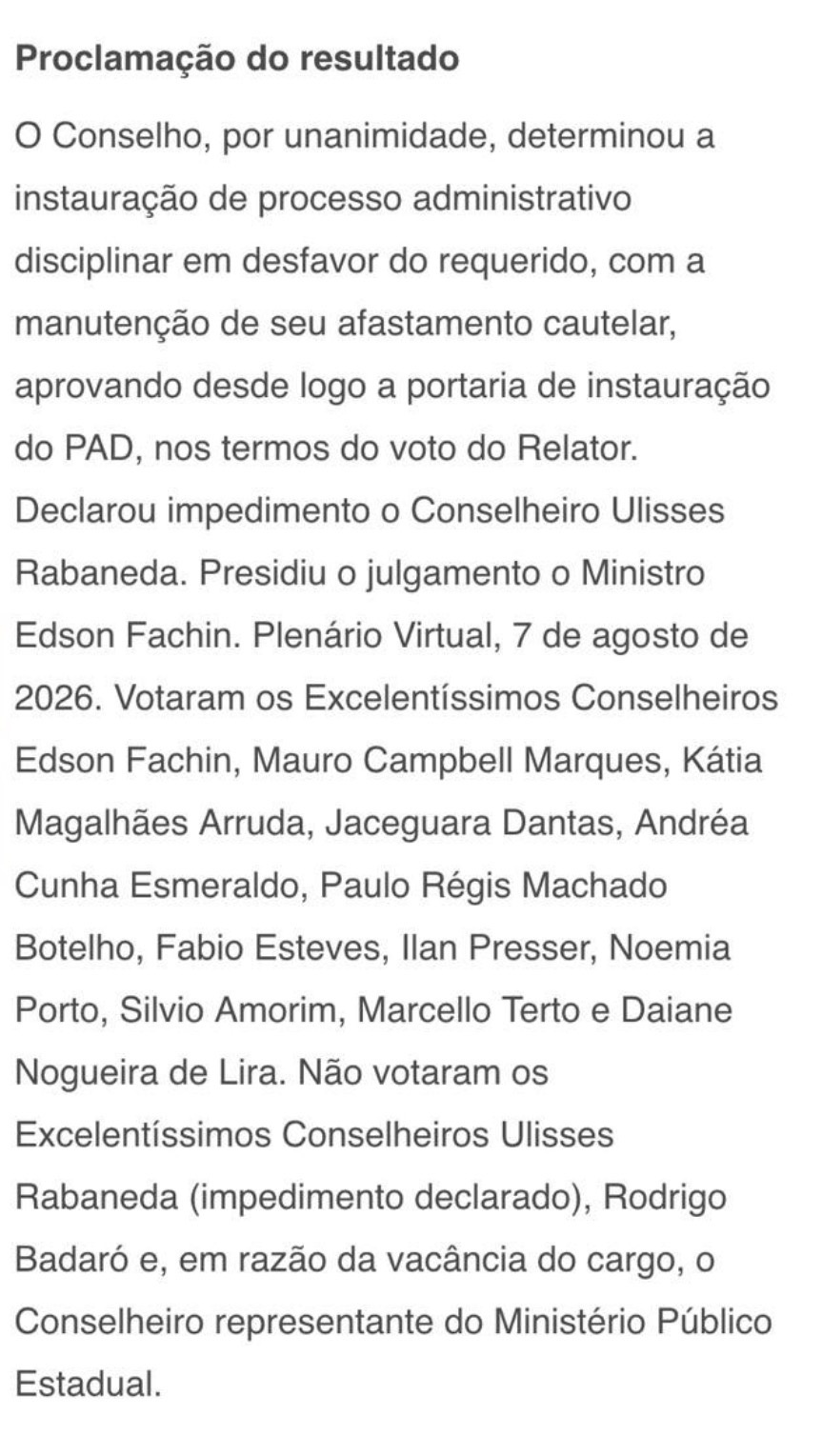 Veja a relação de ministros que participaram dos julgamentos