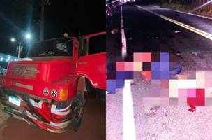 Vítimas ficaram em situação crítica após o atropelamento (Foto: Reprodução)