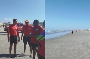 Equipes de resgate realizam buscas pelo jovem (Foto: Corpo de Bombeiros)