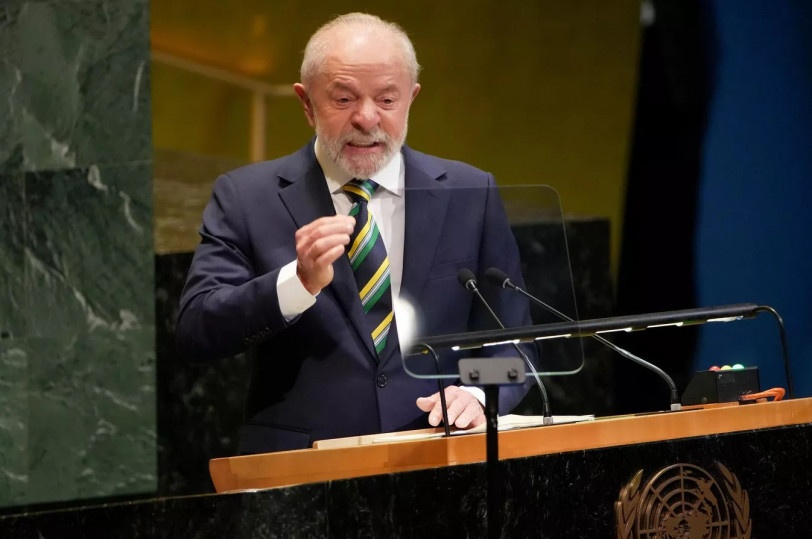 Lula discursa na abertura da Assembleia Geral da ONU, em Nova York.