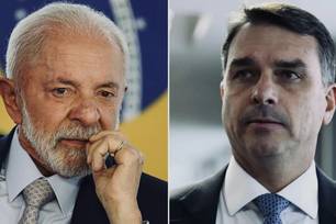 Lula e Flávio Bolsonaro disputam votos na última semana antes do primeiro turno.