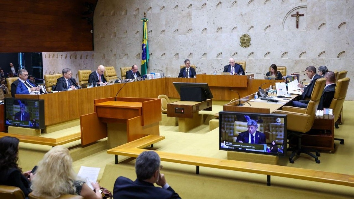 Ministros do STF durante sessão plenária realizada em setembro.
